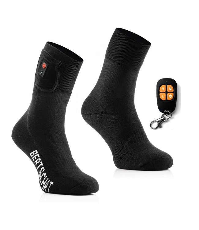 BERTSCHAT® Chaussettes chauffantes Hiking Edition PRO | avec piles et  télécommande