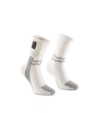 BERTSCHAT® Paire Supplémentaire de Chaussettes Chauffantes – Sport Edition [AeroWhite]