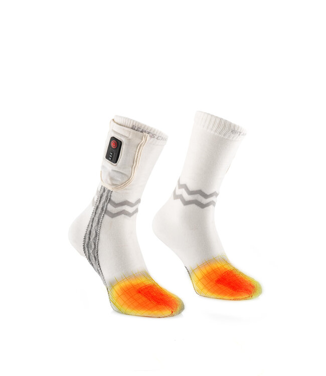 Chaussettes Chauffantes - Aerowhite | USB - Édition Sport | Fines & Résistantes