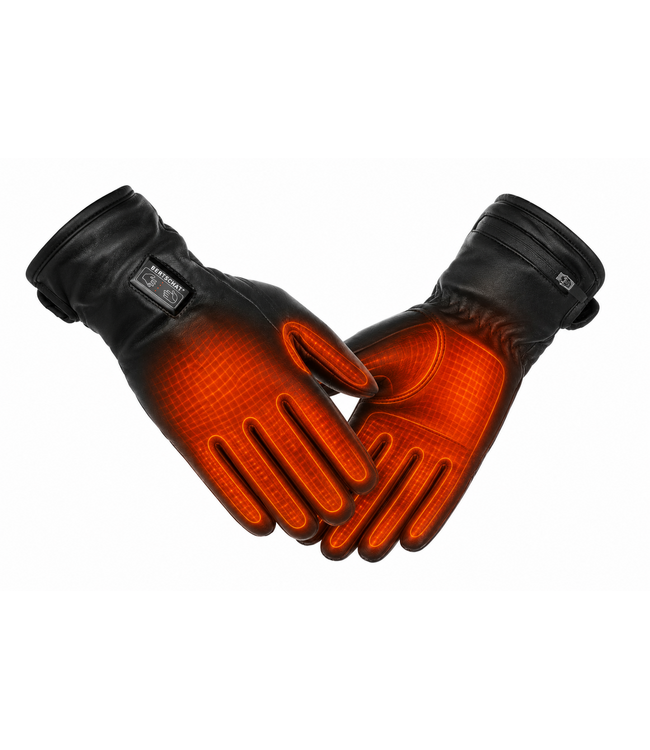 Lederen Dames Verwarmde Handschoenen - Dual Heating | USB | Schapenleer