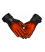 Lederen Dames Verwarmde Handschoenen - Dual Heating | USB | Schapenleer