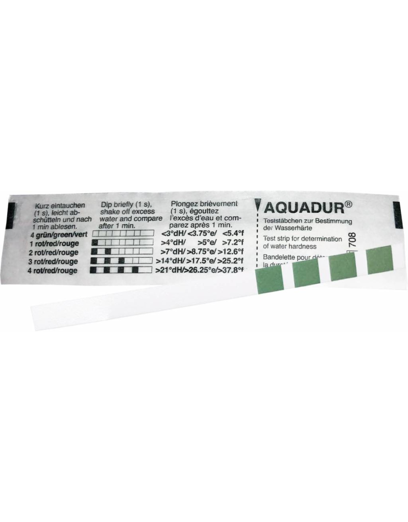 Teststripjes hardheid per 6 geleverd