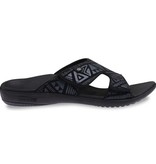 Spenco Spenco Kholo Heren Tribal slippers met velcro sluiting