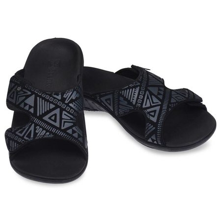 Spenco Spenco Kholo Heren Tribal slippers met velcro sluiting