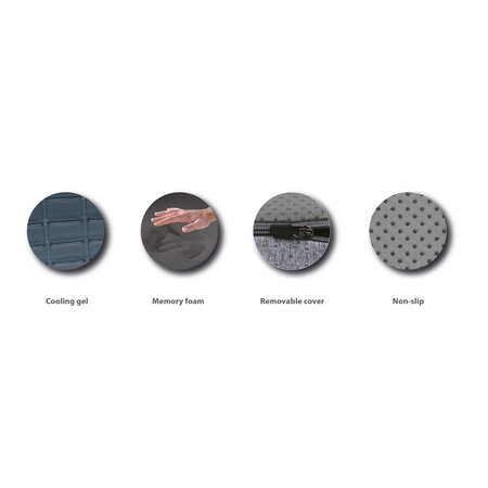 Qmed Qmed Memory foam Combi Lendekussen / Zitkussen