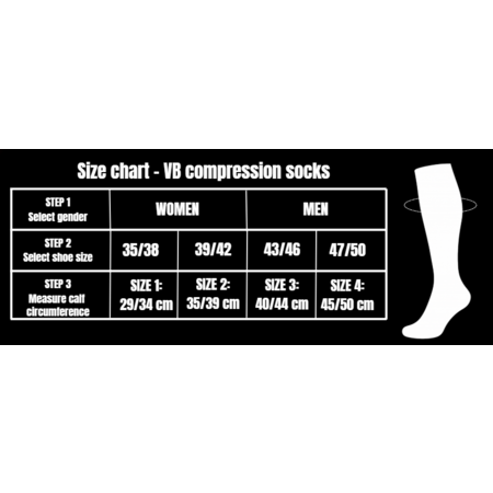 VB Compression VB Ultra Compressiekousen - Zwart