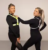 Bee Safe BEE SAFE Led Hardloopvest USB-C Lime met telefoonvak | Reflectievest