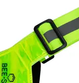 Bee Safe BEE SAFE Led Hardloopvest USB-C Lime met telefoonvak | Reflectievest