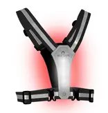 Bee Safe BEE SAFE Led Hardloopvest USB-C Silver met telefoonvak | Reflectievest