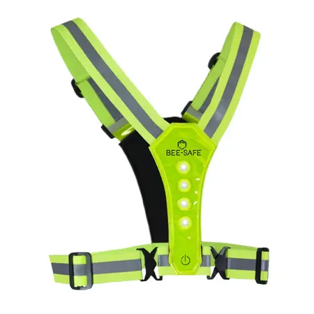 Bee Safe BEE SAFE Led Hardloopvest Lime | Reflectievest