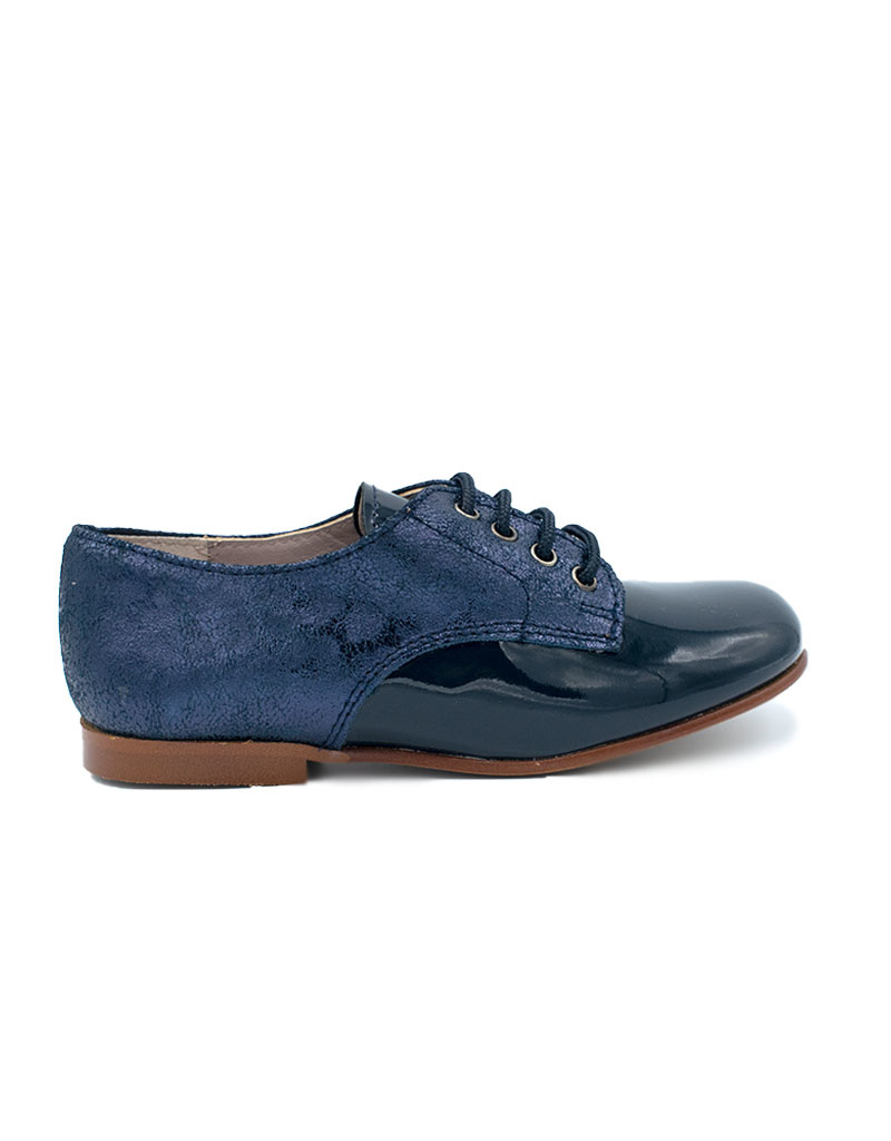 ELI derby blauw lakleder Shoeette
