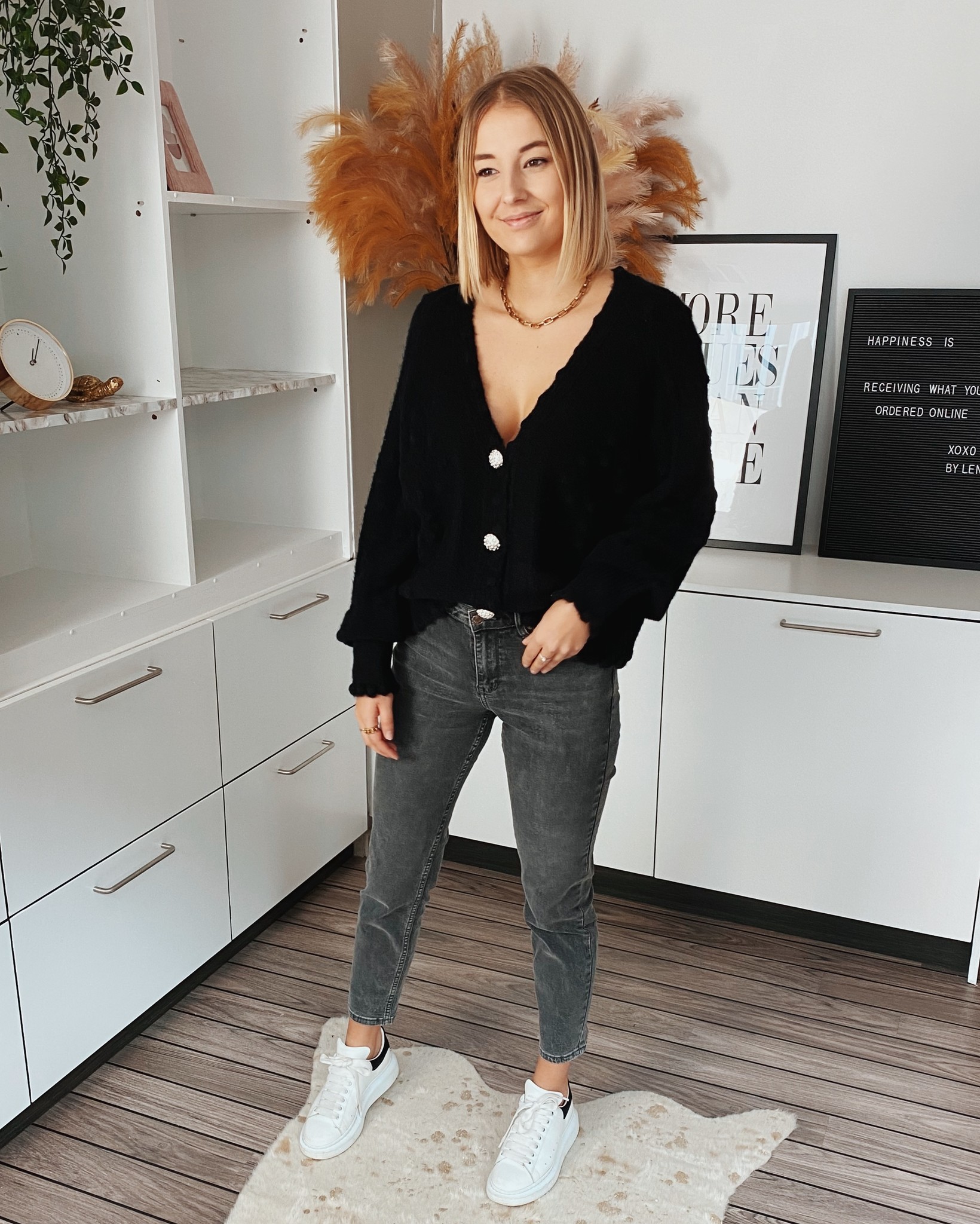 sparkly button cardigan