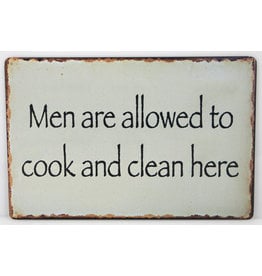 Men are allowed to cook and clean here