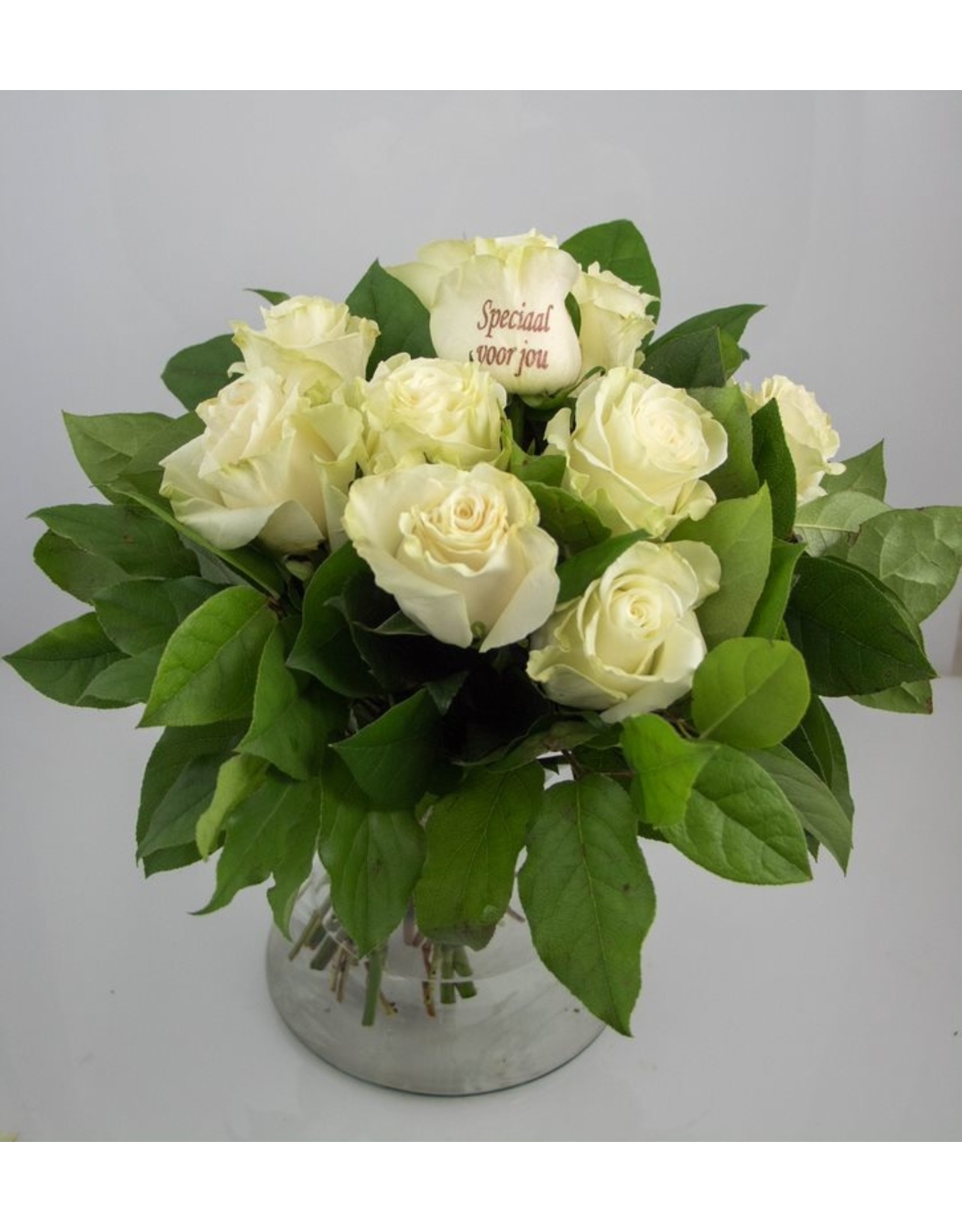 Magic Flowers Boeket 9 rozen - Wit - Speciaal voor jou