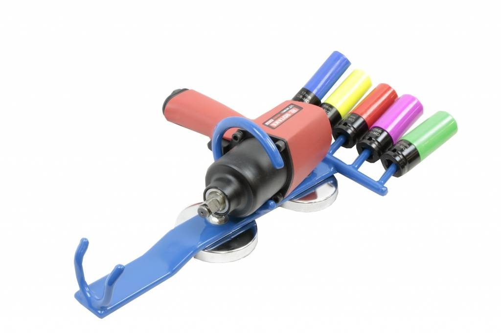 Magnetic air wrench and socket holder