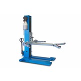 Mobile 1-column lift with electronic release