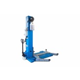 Mobile 1-column lift with electronic release