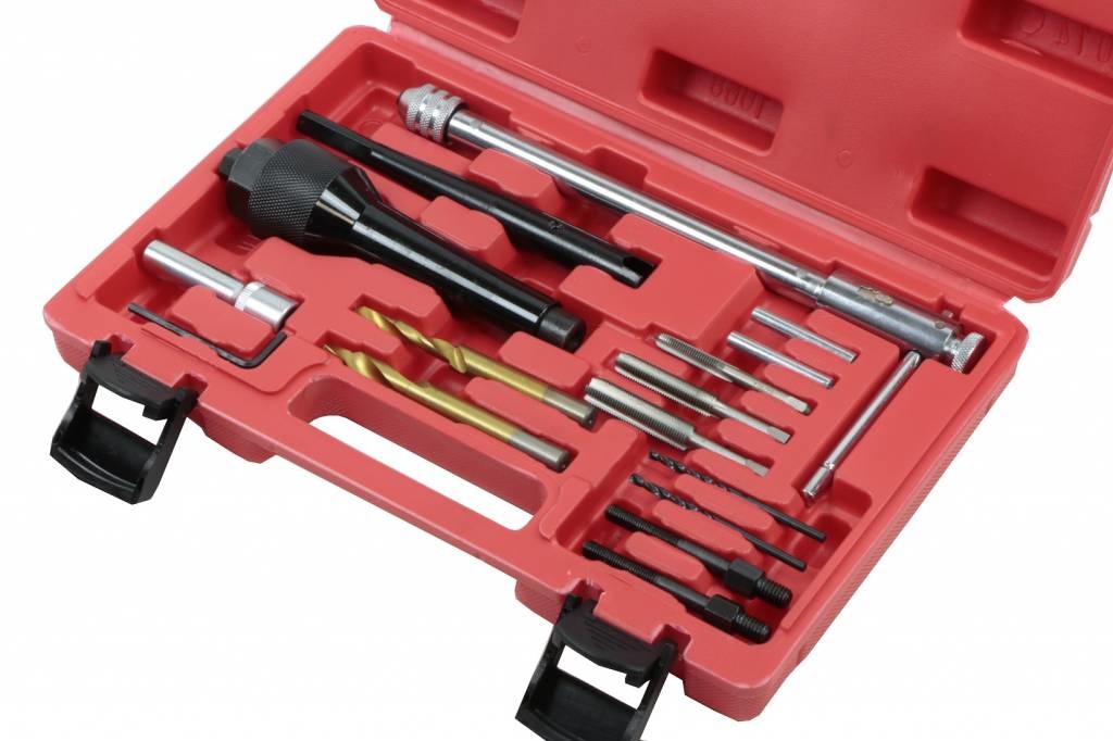 TM 16 Piece Glow Plug Extractor set 8 - 10 mm.