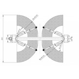 TM 2 Column hydraulic lift bridge 5.5 tons HEAVY LINE