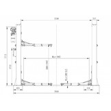 TM 2 Column hydraulic lift bridge 5.5 tons HEAVY LINE