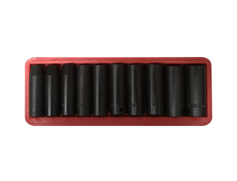 TM 10 Piece Deep 1/2 "Metric Hex - Power Socket Set