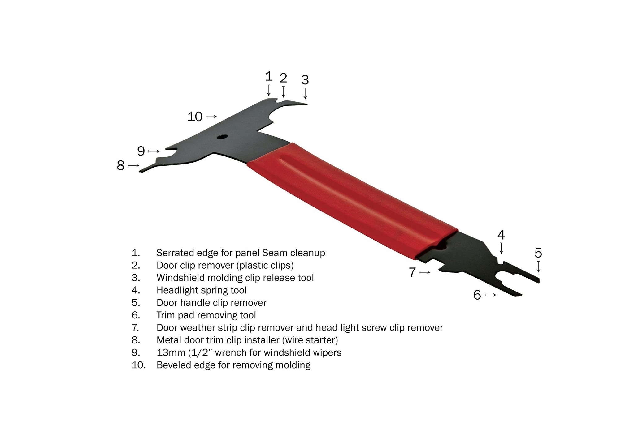 TM 10 in 1 Interior, Trim Tools, Tool