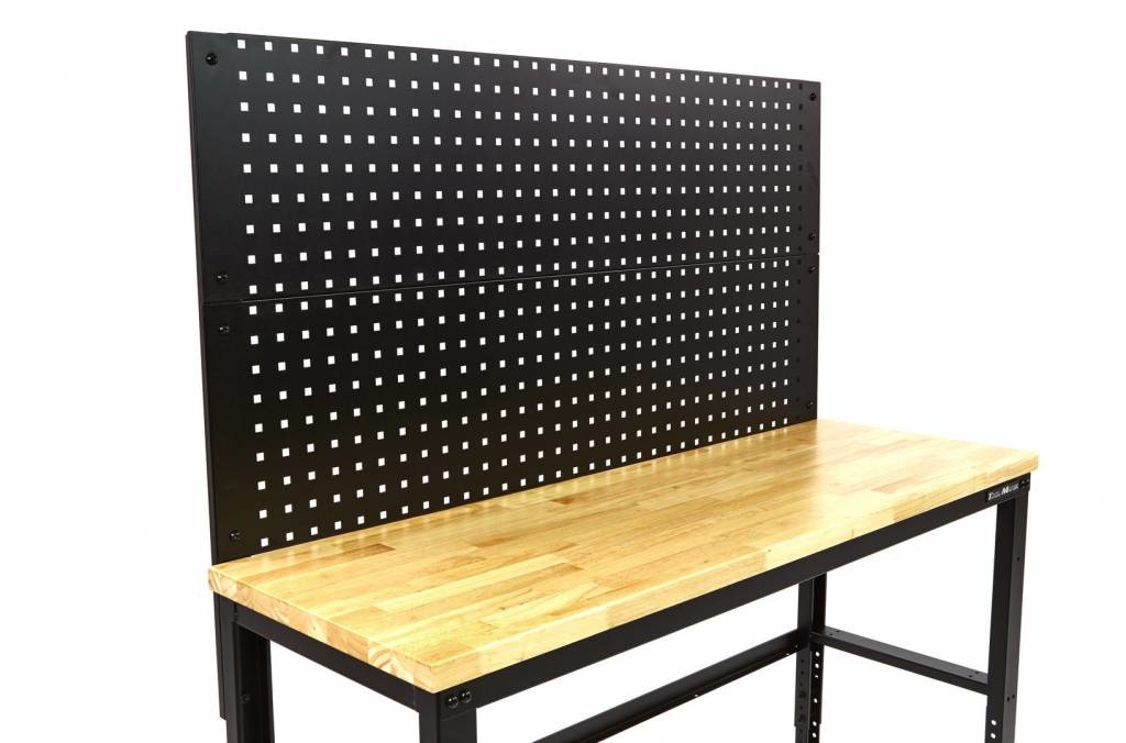131 cm. Workbench with Wooden Worktop and Back