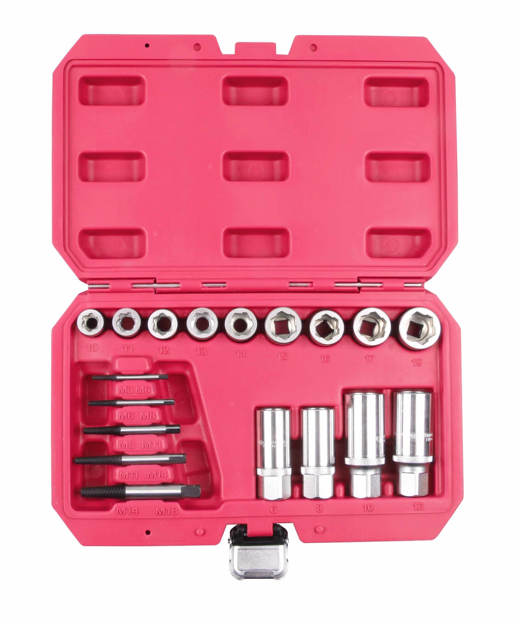 TM 17 Piece Dolle, Chipped Nuts, Bolts and Studs Extractor Set