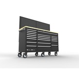 TM 20 Laden Gereedschapswagen / Werkbank Werkblad met Achterwand