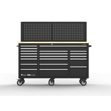 TM 20 Laden Gereedschapswagen / Werkbank Werkblad met Achterwand