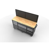 TM 20 Laden Gereedschapswagen / Werkbank Werkblad met Achterwand