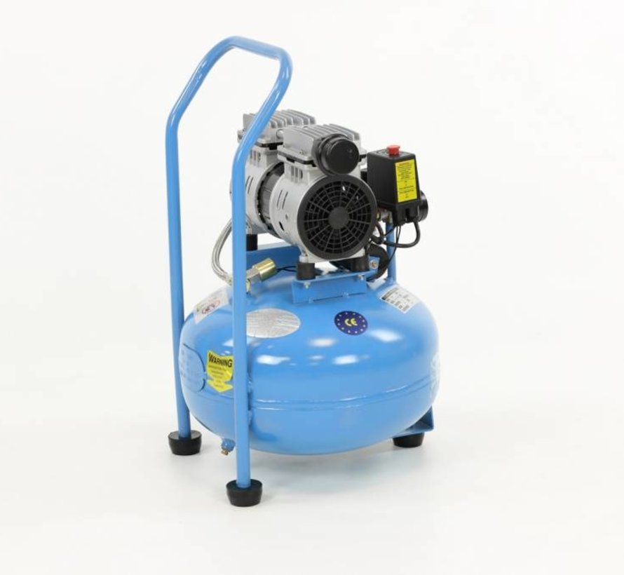 TM 30 Liter professioneller geräuscharmer Kompressor 0,75 PS 230 V.