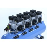 TM 200 Liter Professionele Low Noise Compressor 6 HP 230v