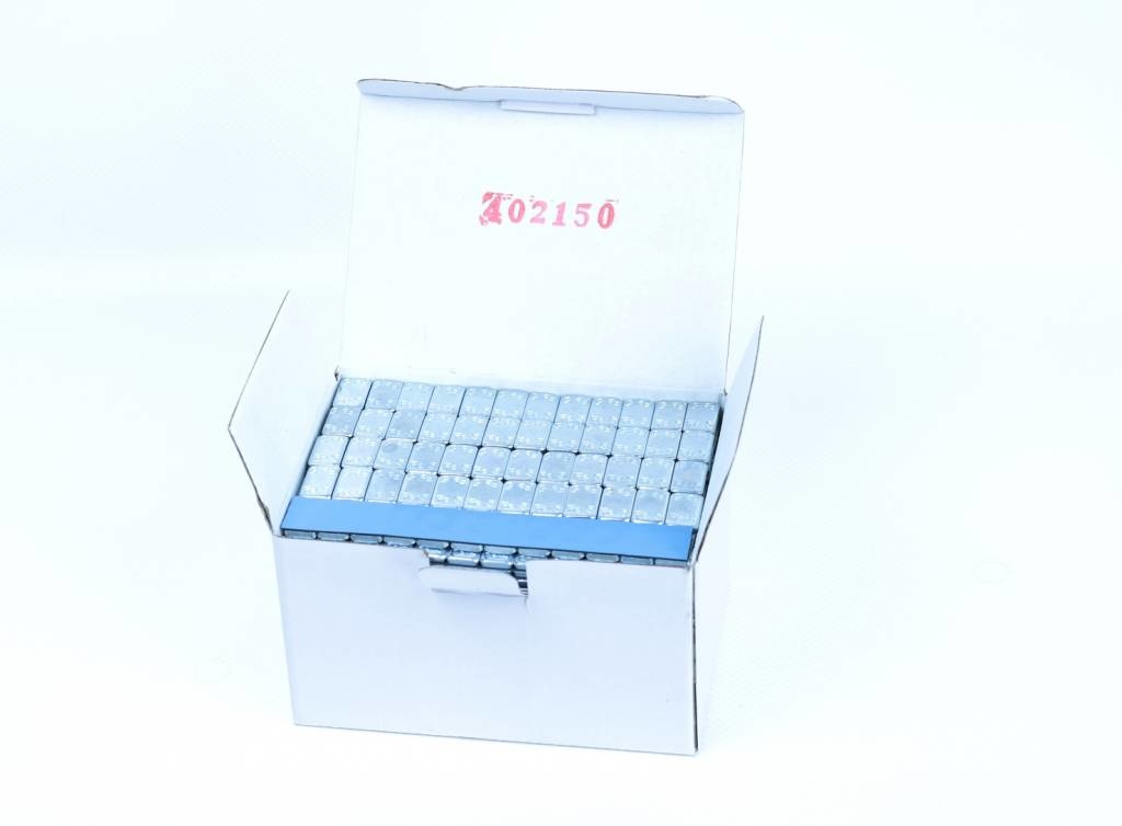 100 stuks kleefgewicht 12x5 gram grijze coating