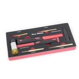 TM 6 Delige Hamerset met doorslag foam carbon look inlay