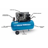 TM 100 Liter Compressor 3Hp, 230v