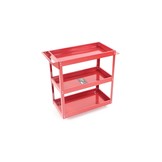 TM 3 Laags Universele Verrijdbare Gereedschapswagen , Detailing Trolley - ROOD