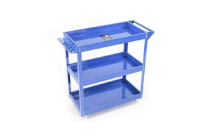 TM 3 Layer Universal Mobile Tool Trolley, Detailing Trolley - BLUE