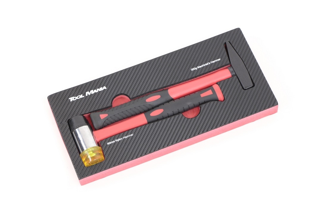 TM 2 Piece Hammer Set foam carbon look inlay
