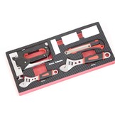 TM 7 Delige Tacker , Stanleymes ,  tangenset  foam carbon look inlay