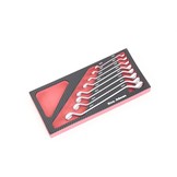 TM 8 Piece Ring spanner set foam carbon look inlay