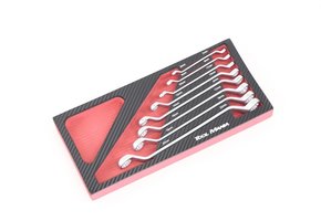 TM 8 Delige Ringsleutelset  foam carbon look inlay