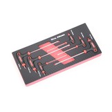 TM 6 Piece T-Handle Torxset foam carbon look inlay