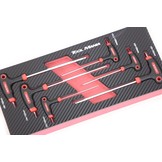 TM 6 Delige T-Greep Inbusset  foam carbon look inlay