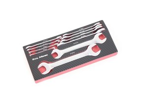TM 10 Piece Double open ended spanner foam carbon look inlay