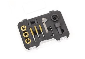 TM 12 Delige Wielbout , Wielmoer , Wielflens Schroefdraad Reparatieset