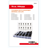 TM 240 Piece Assortment of trim clips for FORD, BMW, HONDA