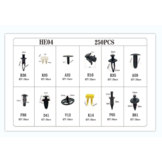 TM 250 Delige Assortiment bekleding clips voor VOLVO , FORD , SUZUKI , NISSAN ,  TOYOTA , HONDA