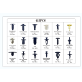 TM 415 Delige Assortiment bekleding clips voor FORD , NISSAN , BMW , HYUNDAI ,  HONDA