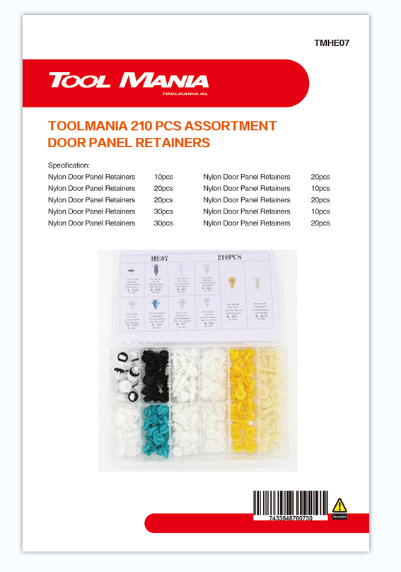 TM 210 Piece Assortment trim clips for BMW , BENZ , AUDI , JEEP